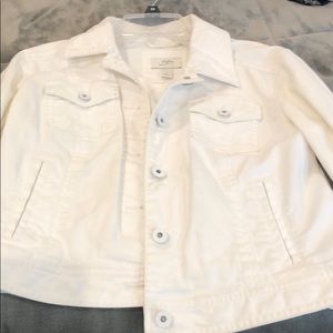 White jean jacket